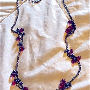 Black and red necklace